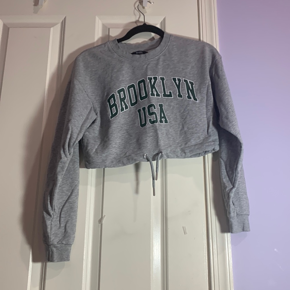 Bershka Crop Top with string detail